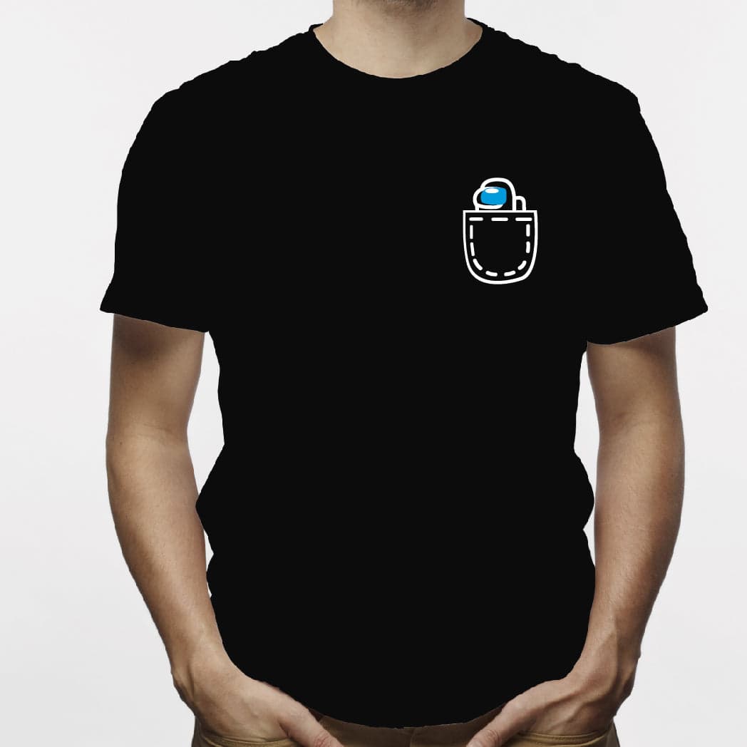 Camisa estampada para hombre  tipo T-shirt AMONG US BOLSILLO — foto 3
