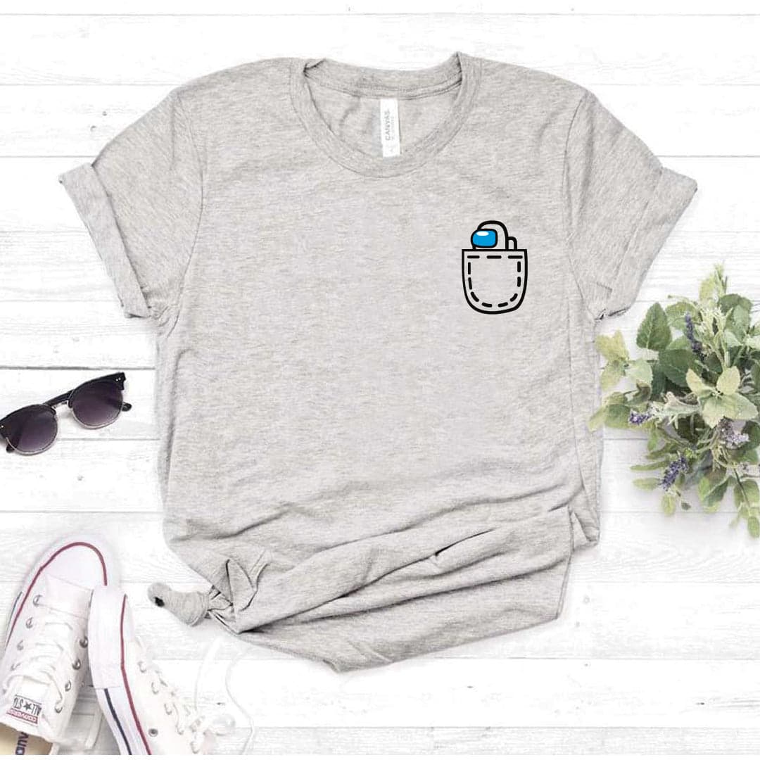 Camisa estampada  tipo T-shirt  AMONG US BOLSILLO — foto 7