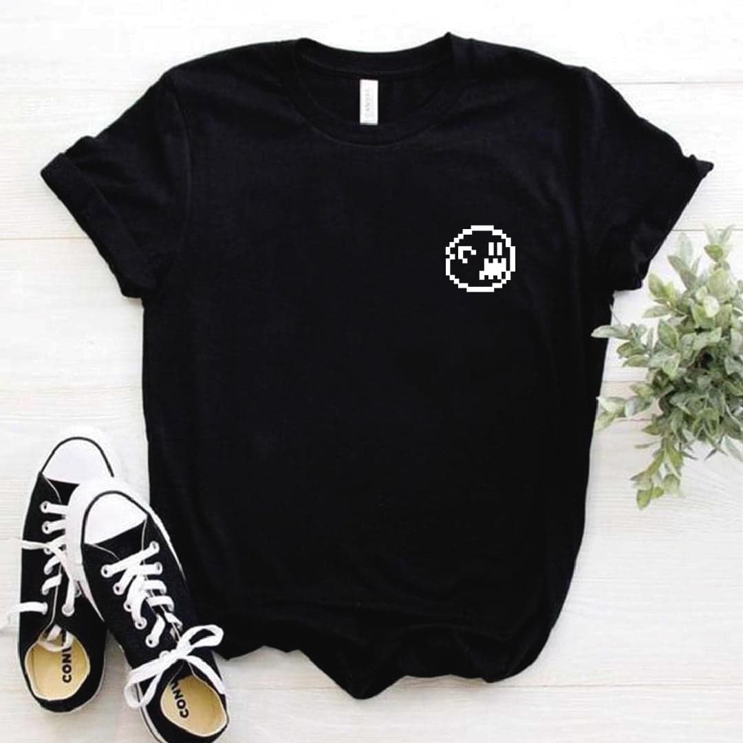 Camisa estampada  tipo T-shirt  BOO FANTASMA PIXEL — foto 3