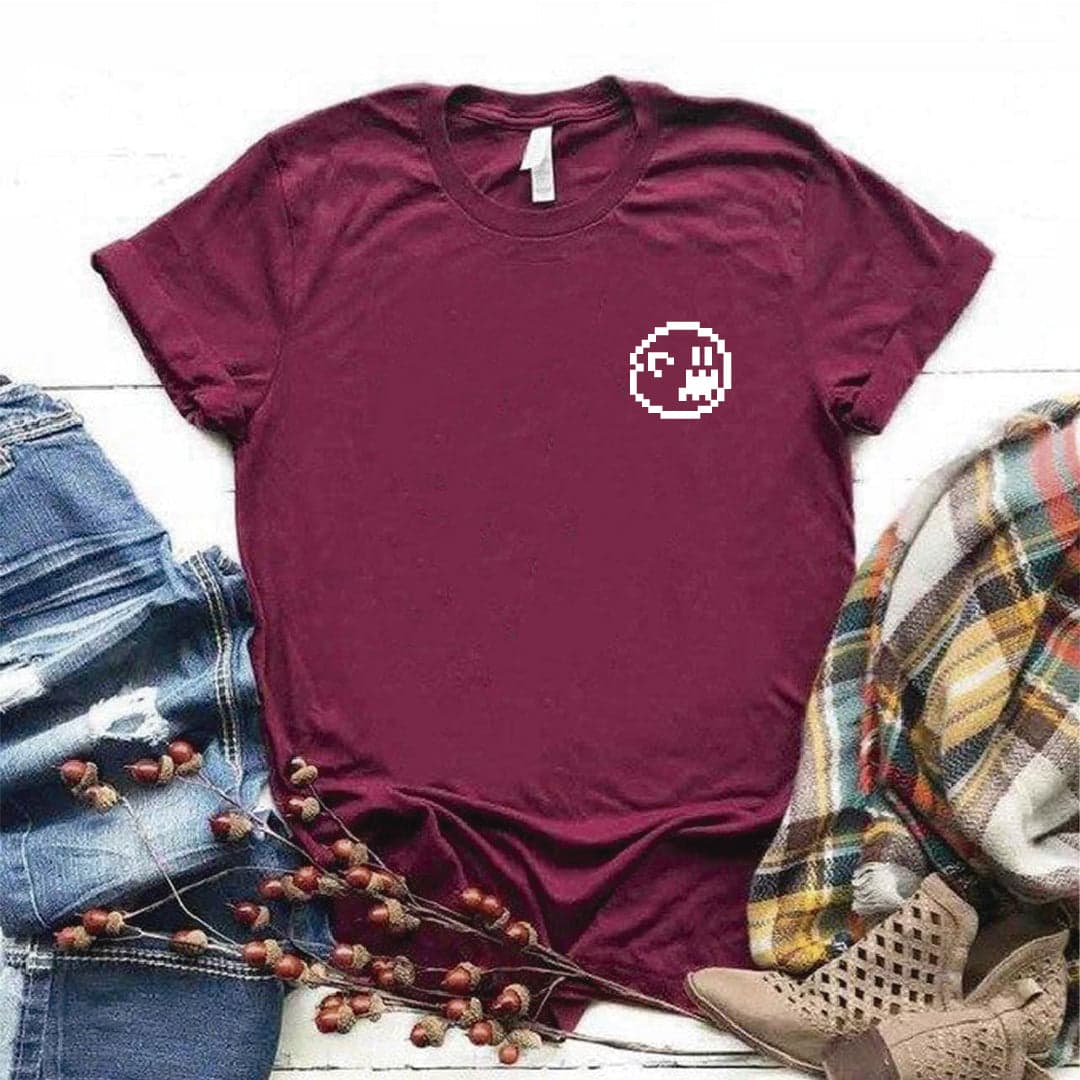 Camisa estampada  tipo T-shirt  BOO FANTASMA PIXEL — foto 4