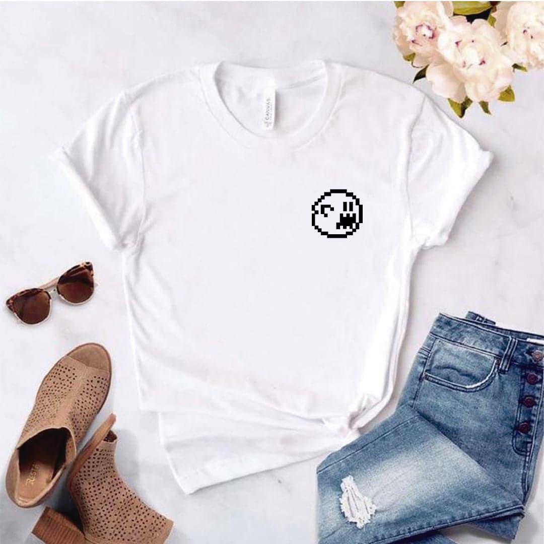 Camisa estampada  tipo T-shirt  BOO FANTASMA PIXEL — foto 1