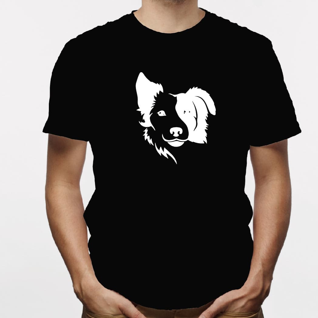 Camisa estampada para hombre  tipo T-shirt Border Collie — foto 3