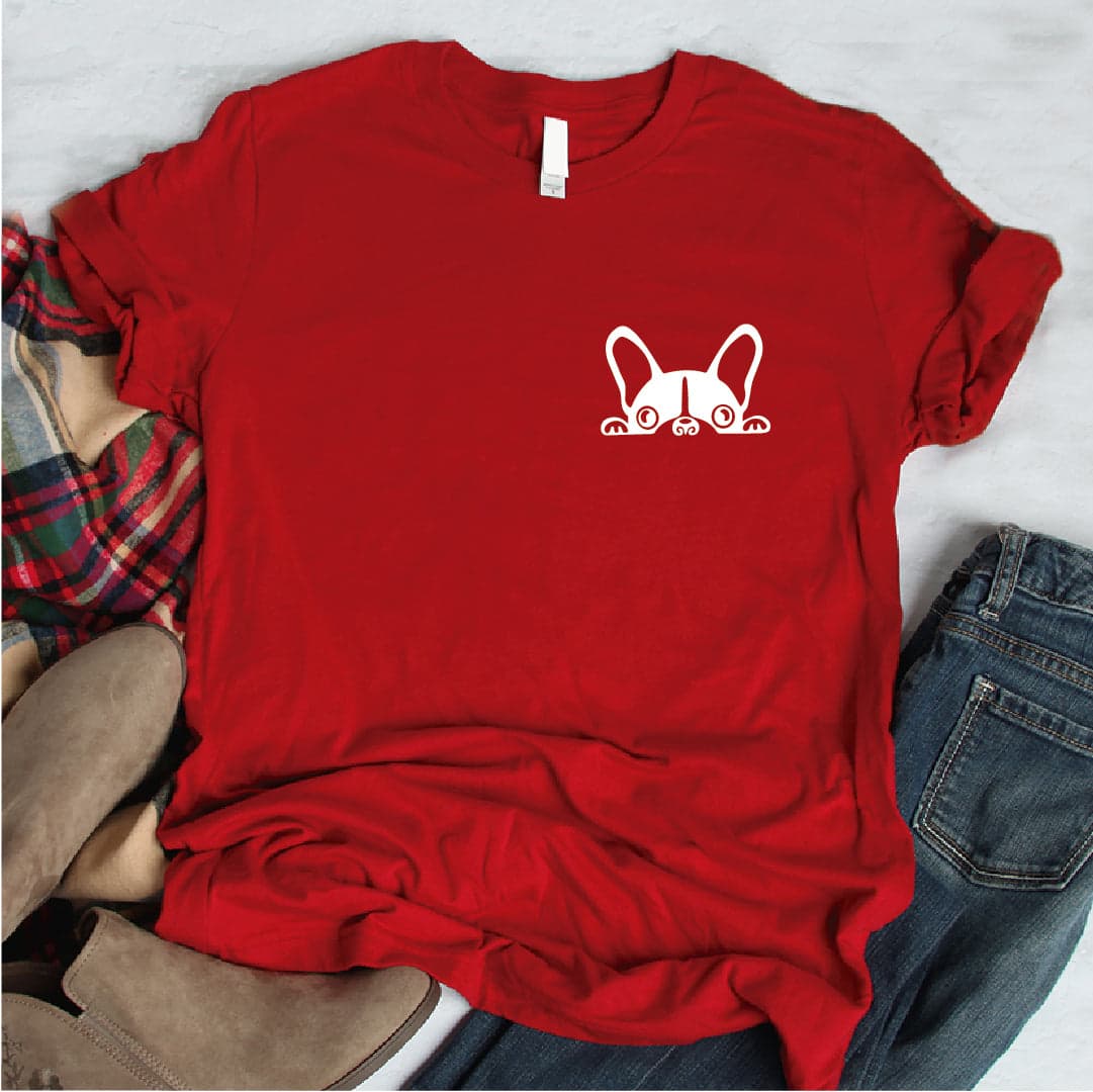 Camisa estampada tipo T- shirt Bulldog Frances Bolsillo — foto 7