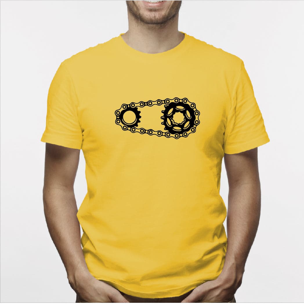 Camisa estampada para hombre  tipo T-shirt Cadena de bicicleta — foto 4