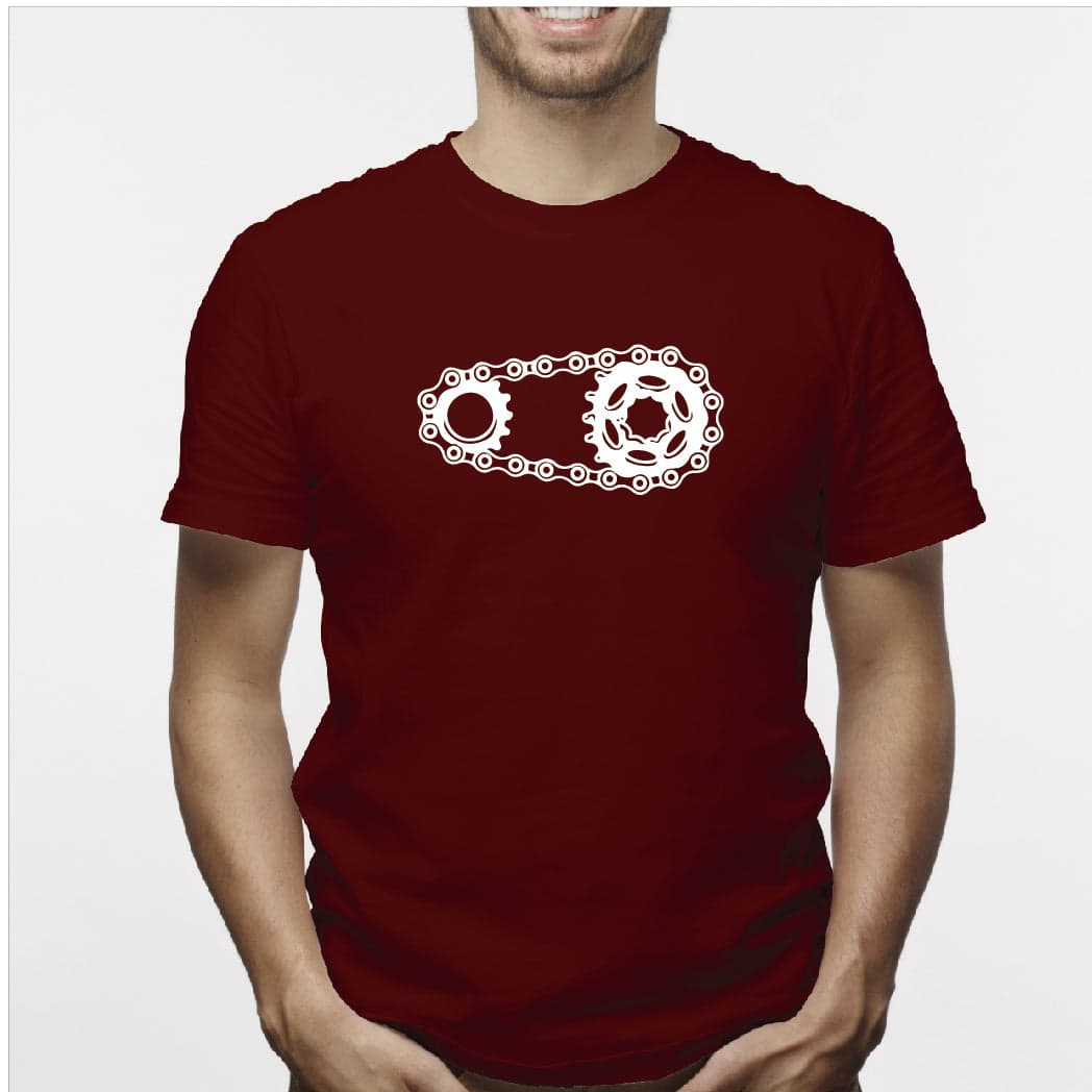 Camisa estampada para hombre  tipo T-shirt Cadena de bicicleta — foto 5