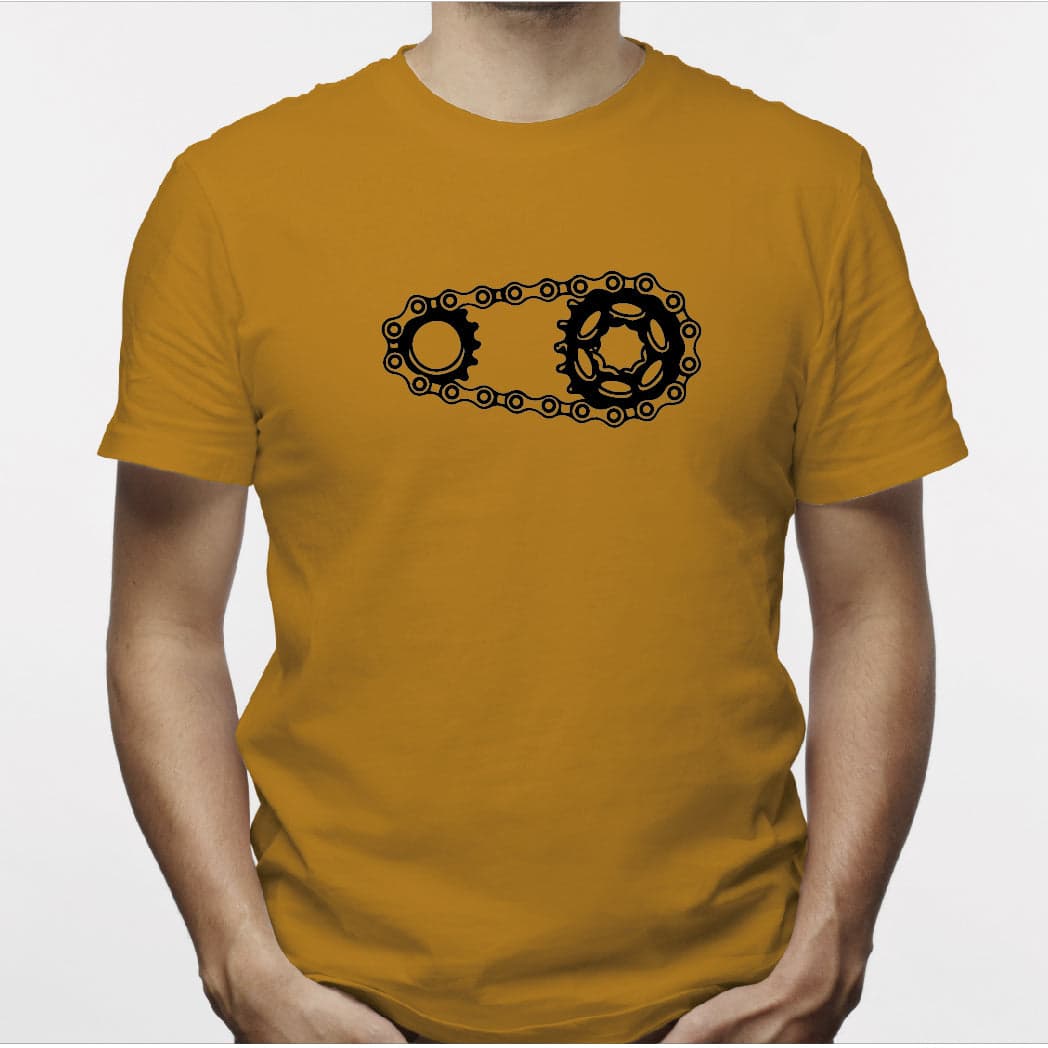 Camisa estampada para hombre  tipo T-shirt Cadena de bicicleta — foto 1
