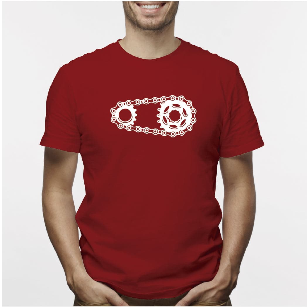 Camisa estampada para hombre  tipo T-shirt Cadena de bicicleta — foto 6