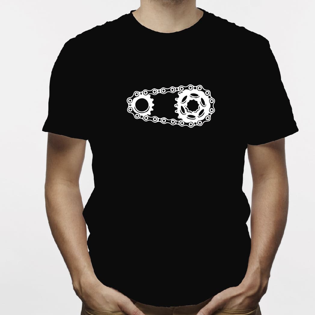 Camisa estampada para hombre  tipo T-shirt Cadena de bicicleta — foto 7