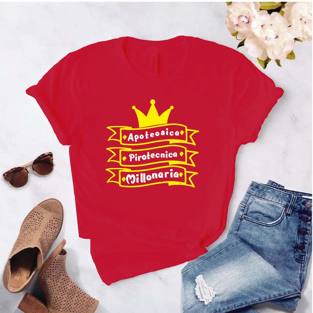 Camiseta tipo T-shirt Apoteocica, pirotecnica, millonaria — foto 8