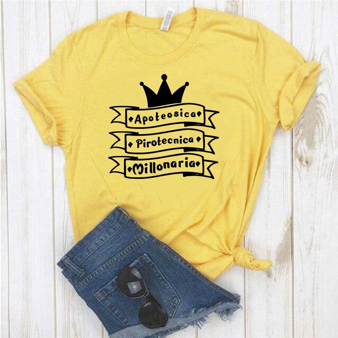 Camiseta tipo T-shirt Apoteocica, pirotecnica, millonaria — foto 2
