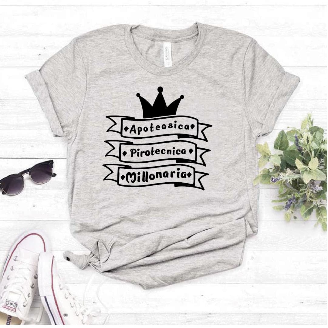 Camiseta tipo T-shirt Apoteocica, pirotecnica, millonaria — foto 4