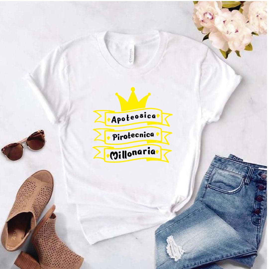 Camiseta tipo T-shirt Apoteocica, pirotecnica, millonaria — foto 5