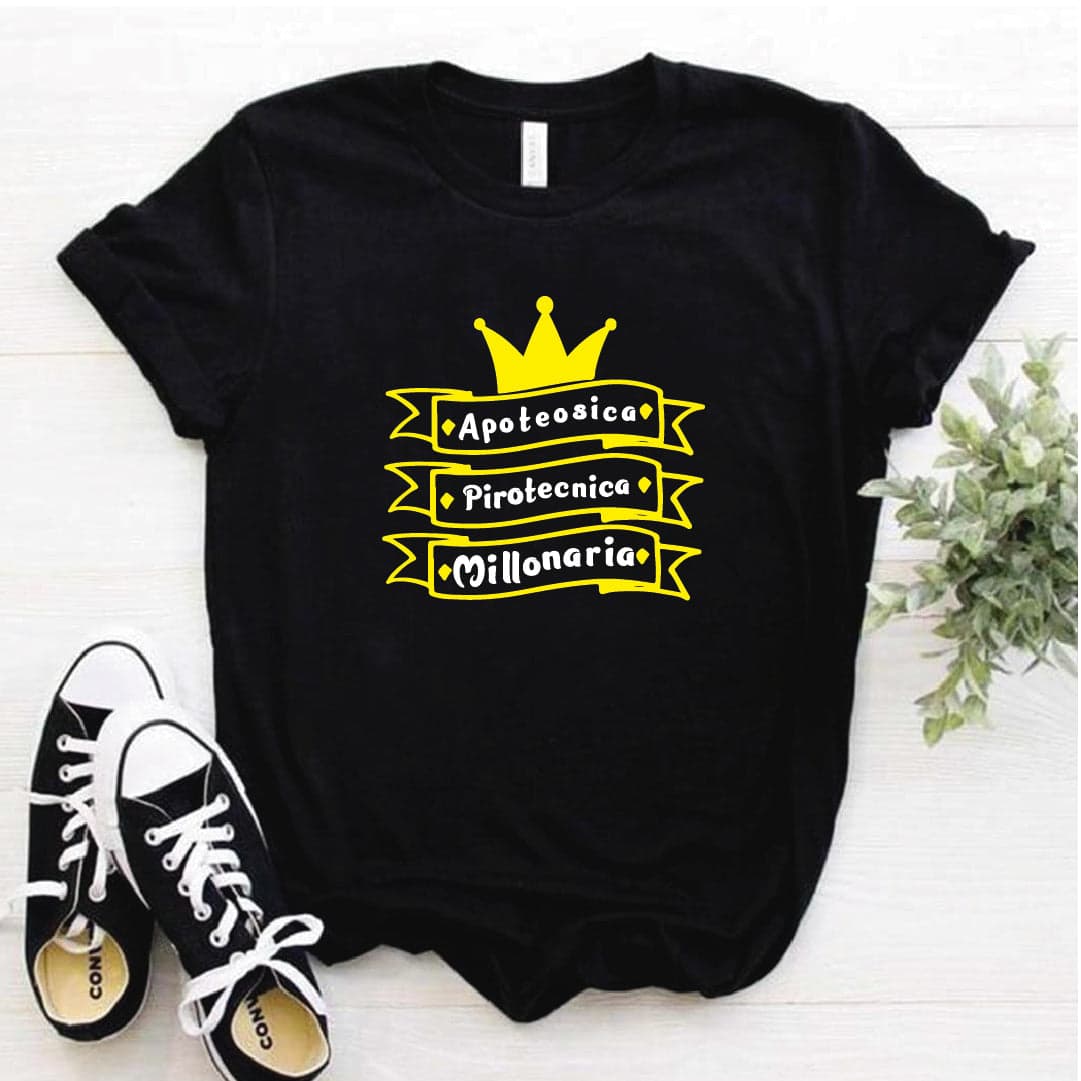Camiseta tipo T-shirt Apoteocica, pirotecnica, millonaria — foto 1