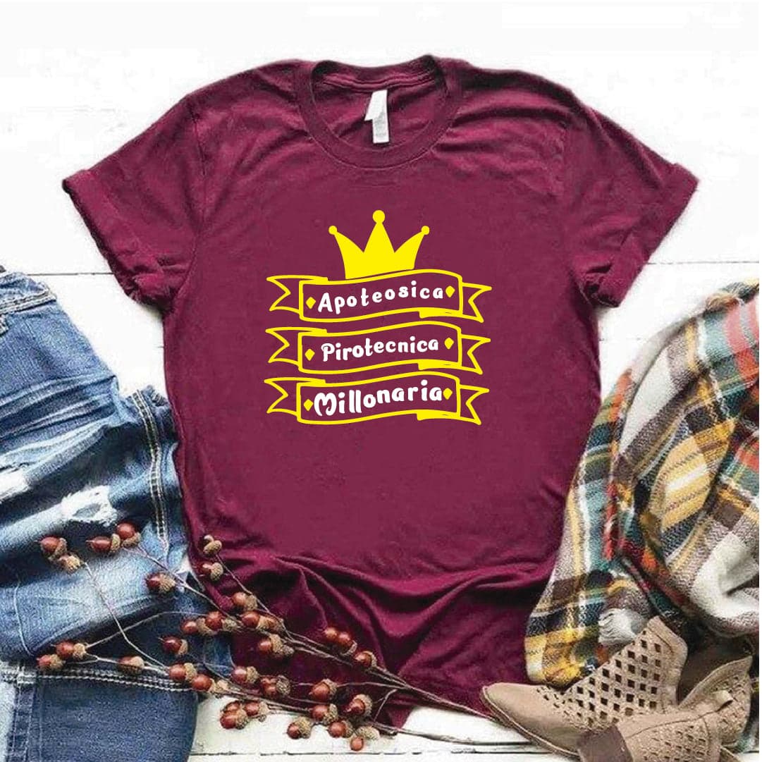 Camiseta tipo T-shirt Apoteocica, pirotecnica, millonaria — foto 6