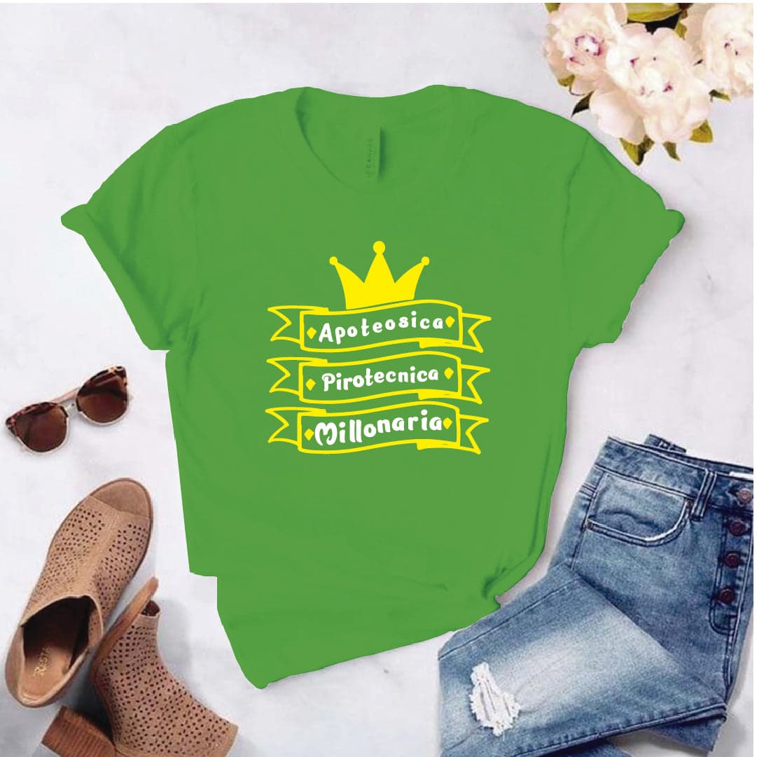 Camiseta tipo T-shirt Apoteocica, pirotecnica, millonaria — foto 7