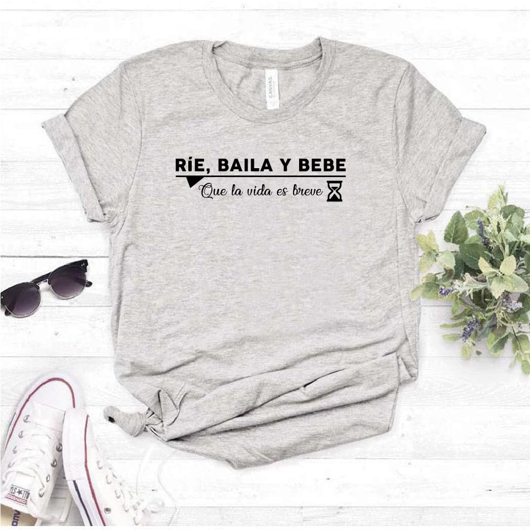 Camiseta tipo T-shirt Rie, baila y bebe — foto 5