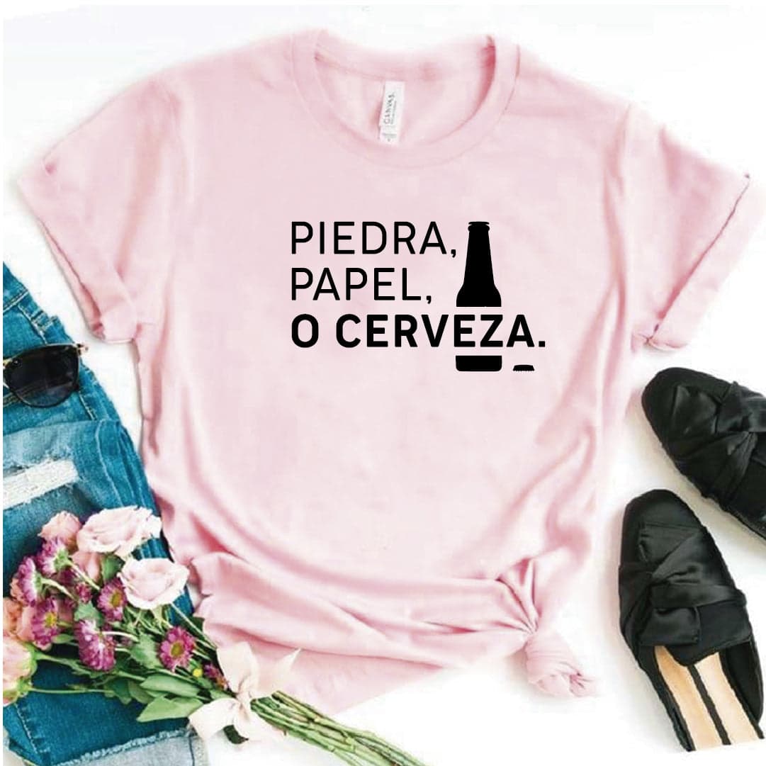 Camiseta tipo T-shirt unisex Piedra Papel o Cerveza — foto 6