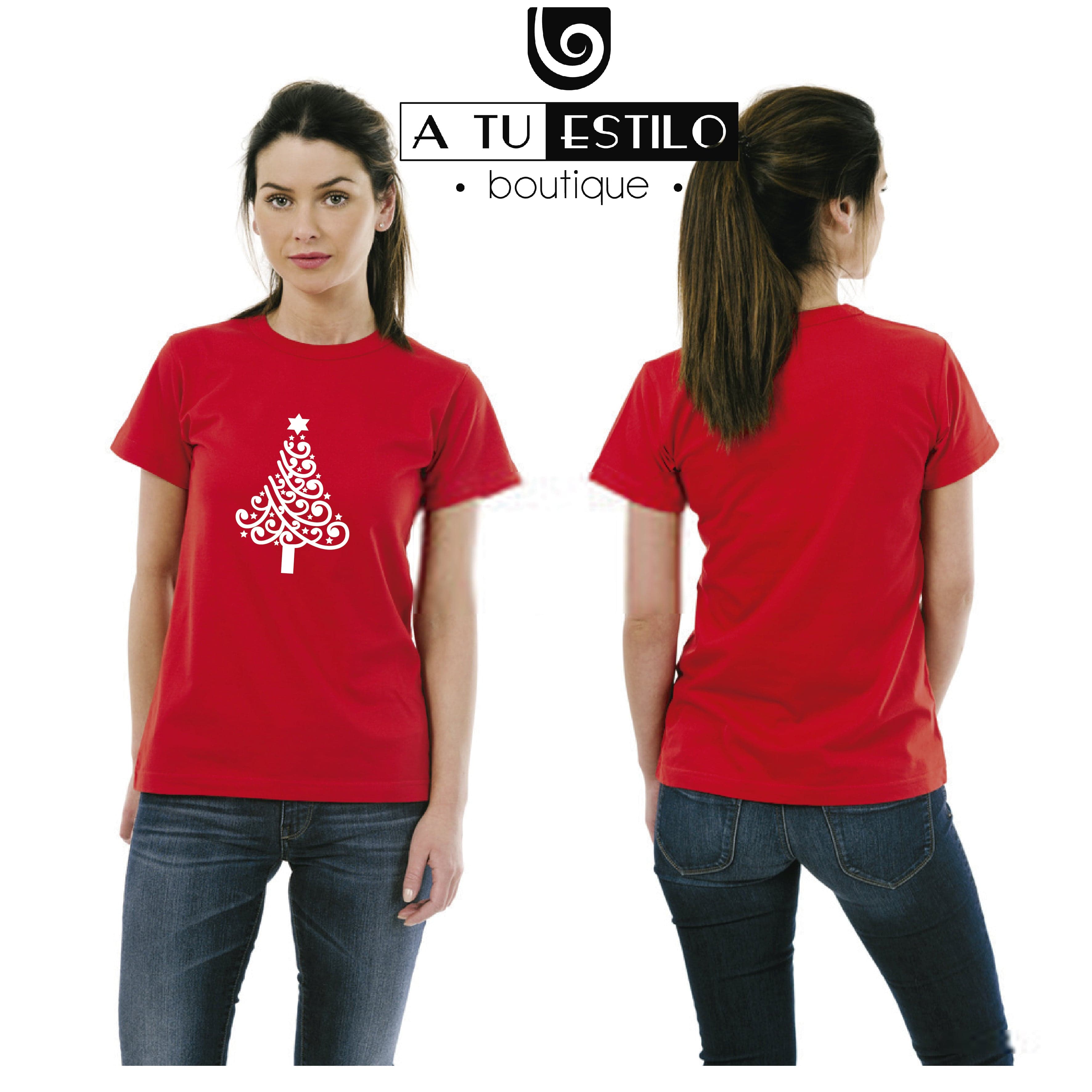 Camiseta T-shirt mujer navidad ÁRBOL NAVIDAD 2 — foto 1