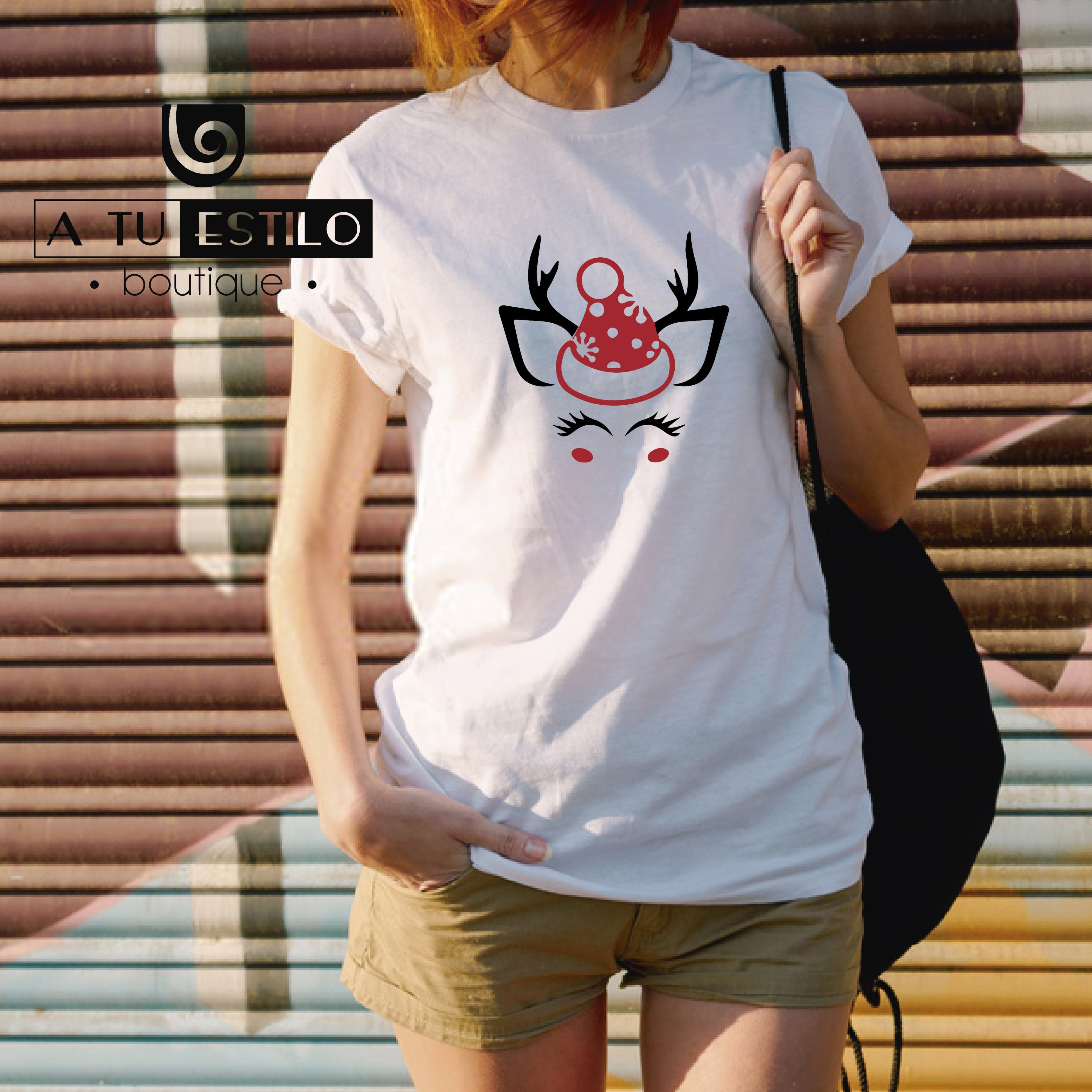 Camiseta T-shirt mujer navidad RENO NAVIDAD — foto 1