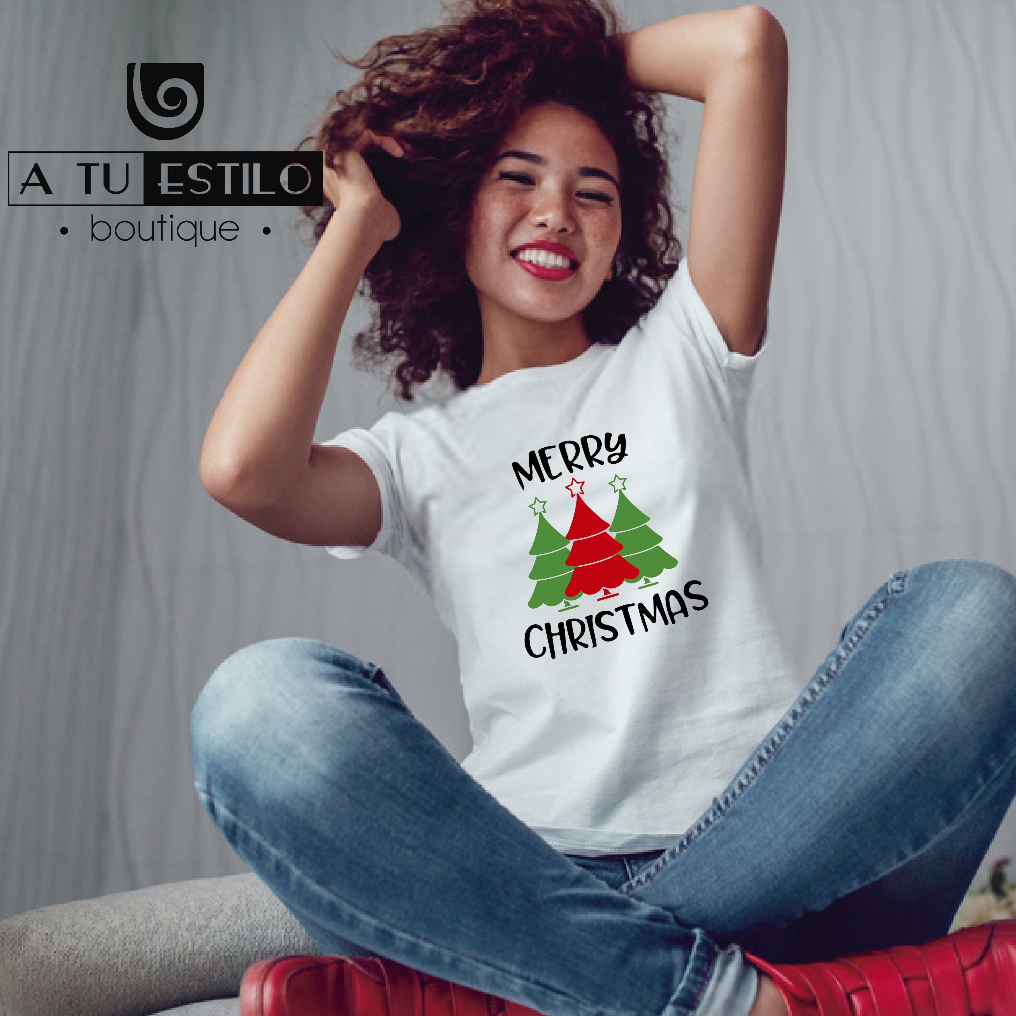 Camiseta T-shirt mujer navidad MERRY CHRISTMAS 2 — foto 1
