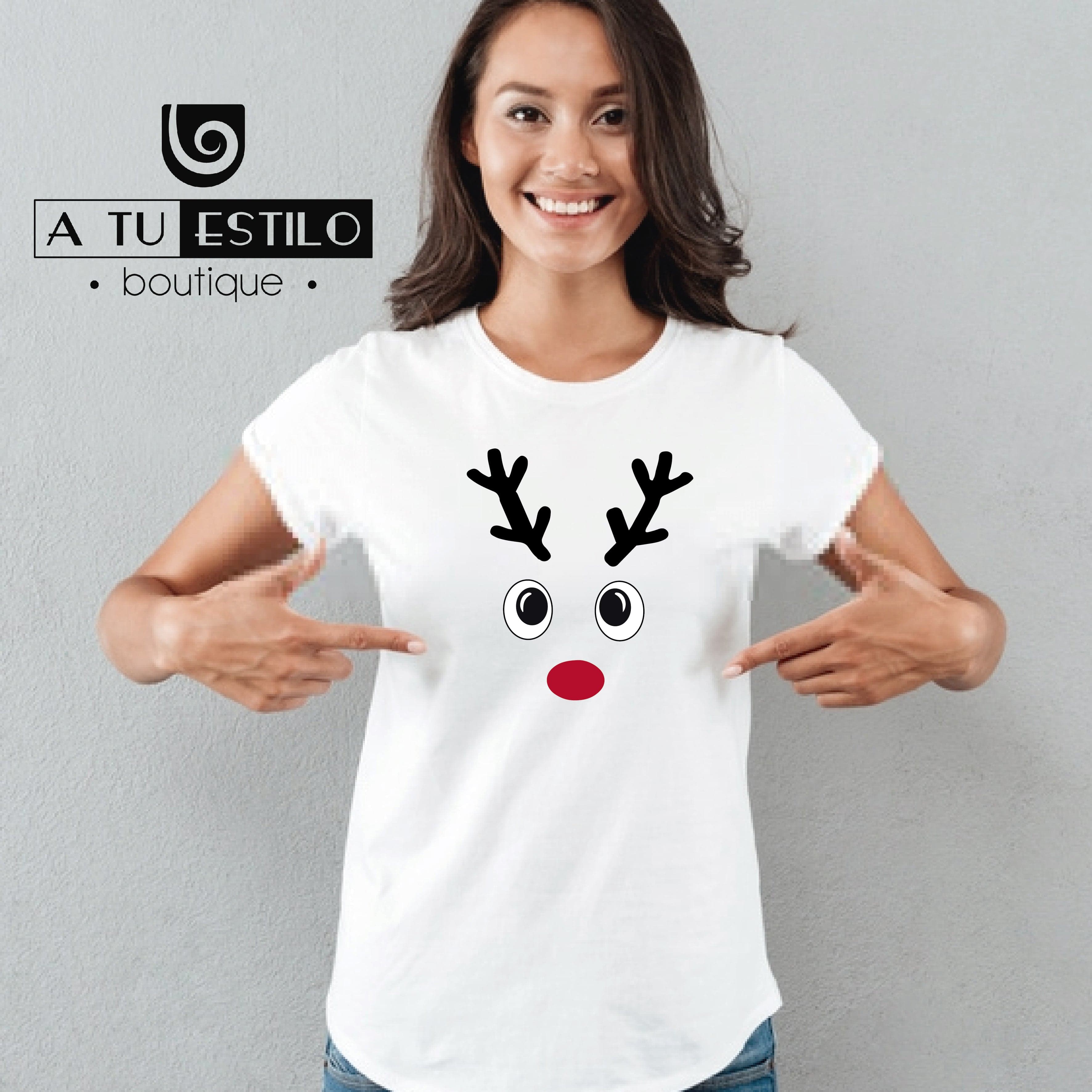 Camiseta T-shirt mujer navidad RENO 3 — foto 1