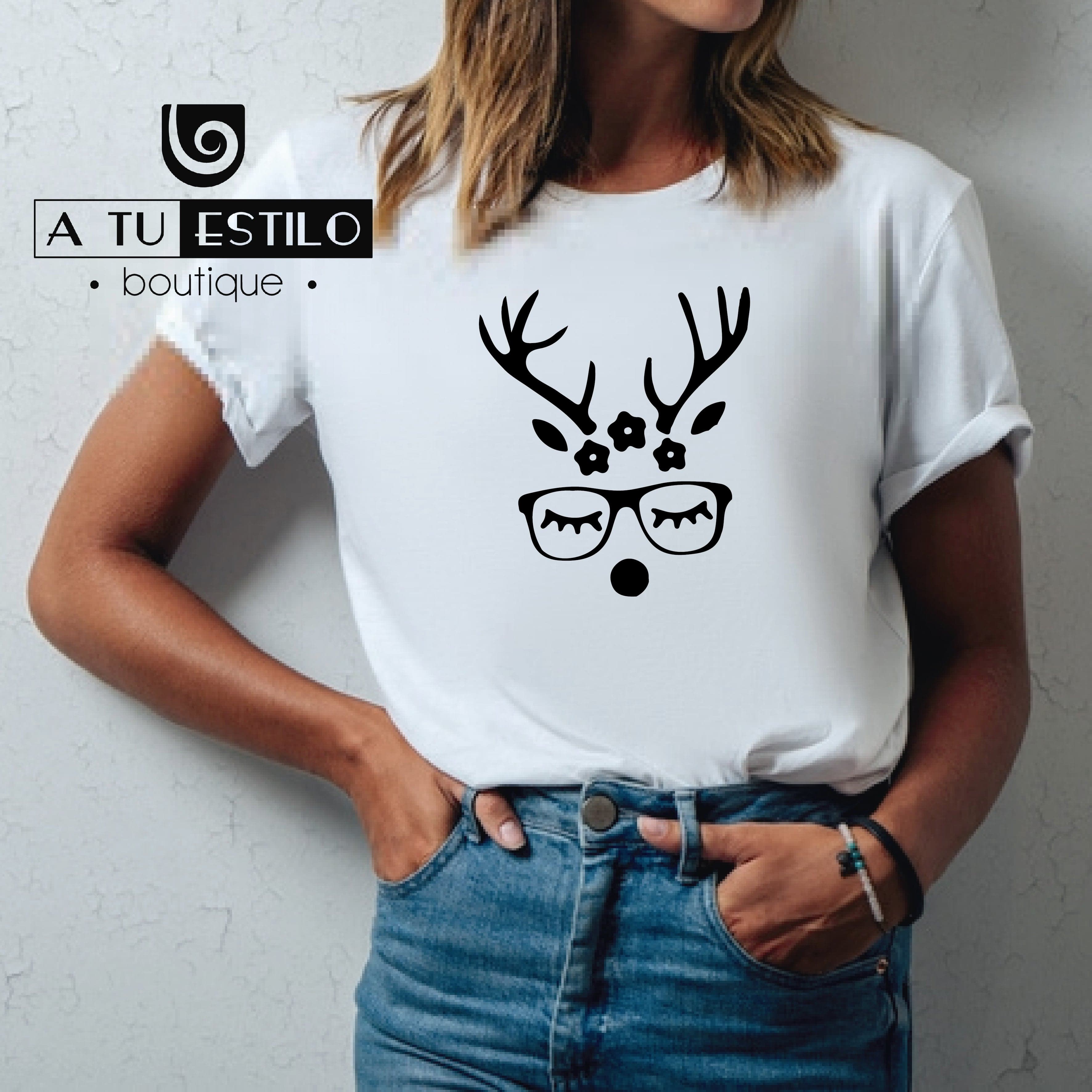 Camiseta T-shirt mujer navidad RENO 4 — foto 1