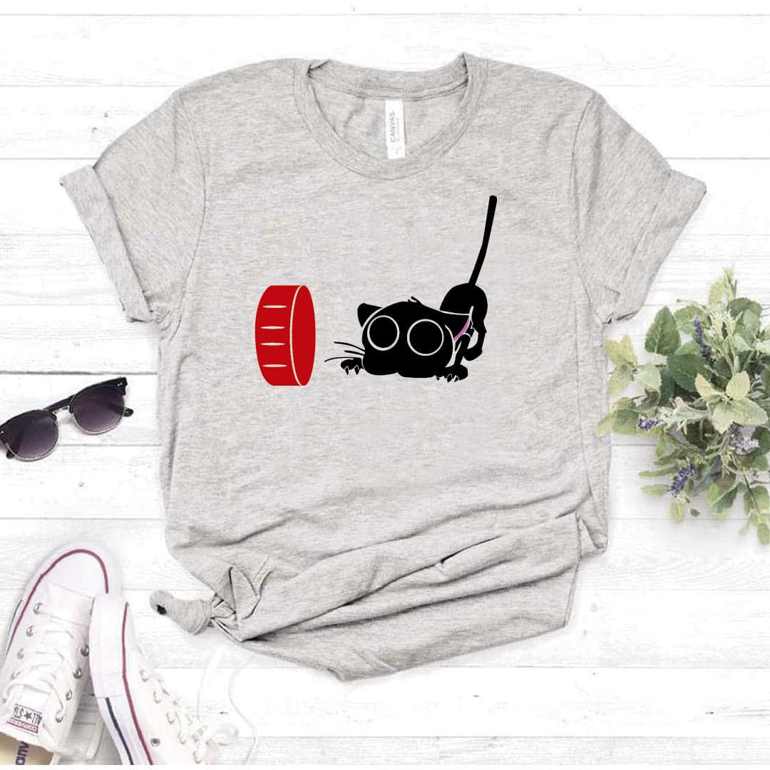Camisa estampada  tipo T-shirt  Catbull (Gato) — foto 8