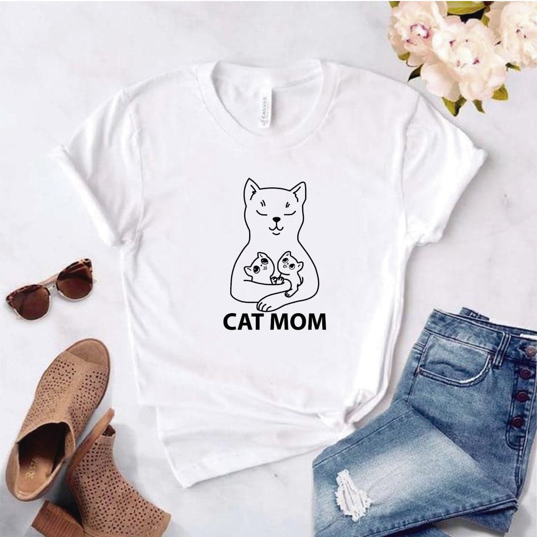 Camisa estampada  tipo T-shirt  Cat mom 3 — foto 8