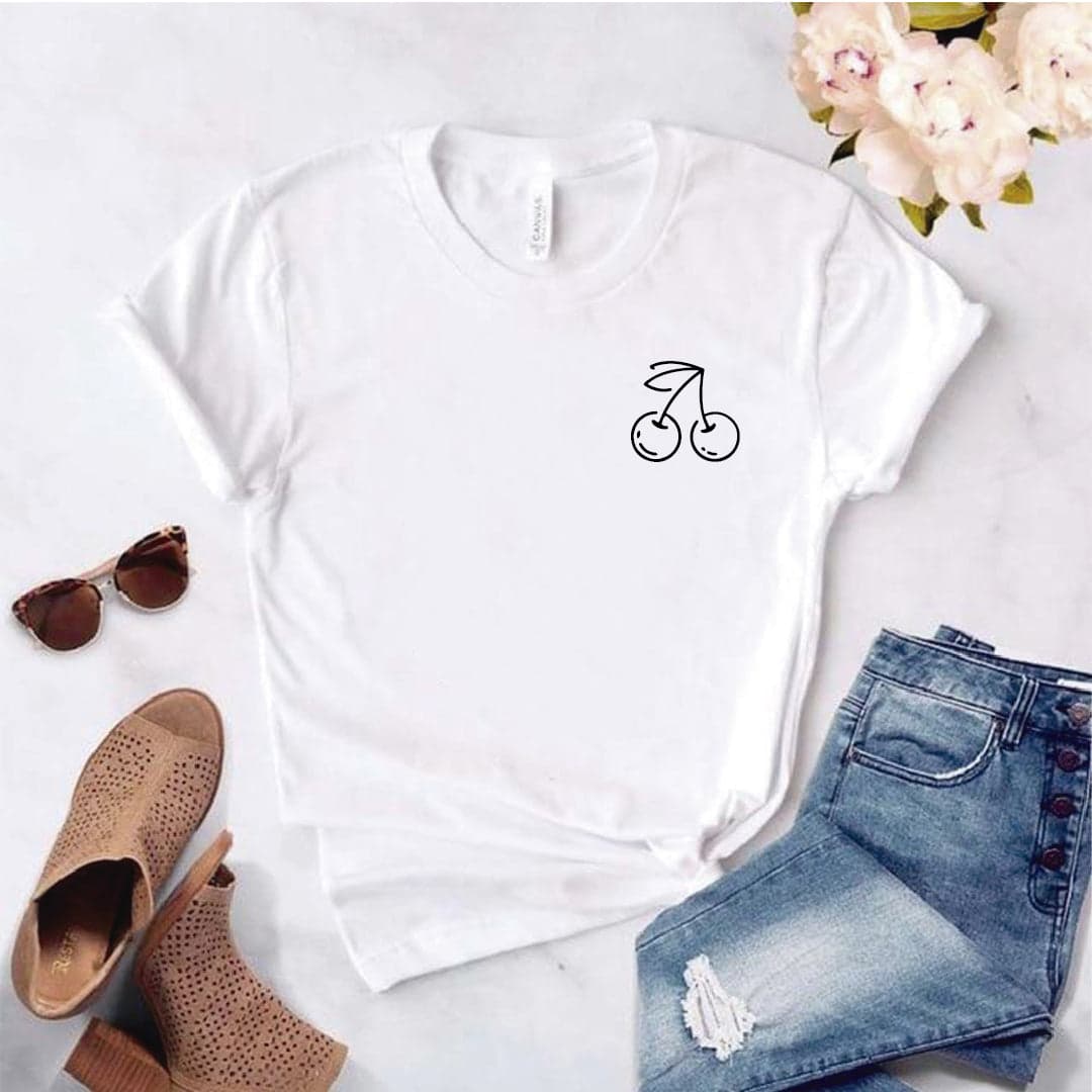 Camisa estampada  tipo T-shirt CEREZA BOLSILLO — foto 7