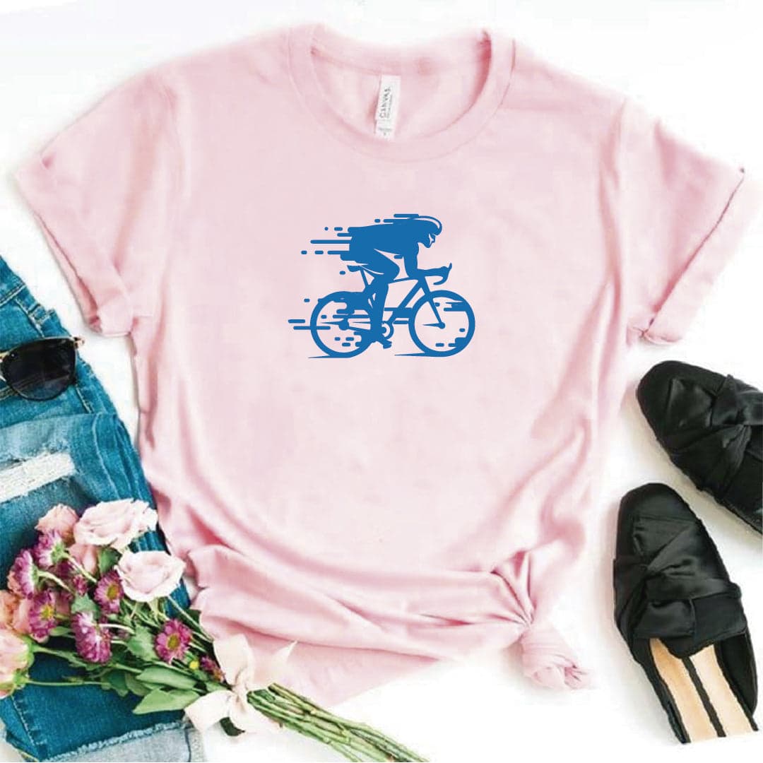 Camisa estampada  tipo T-shirt Ciclista azul — foto 7