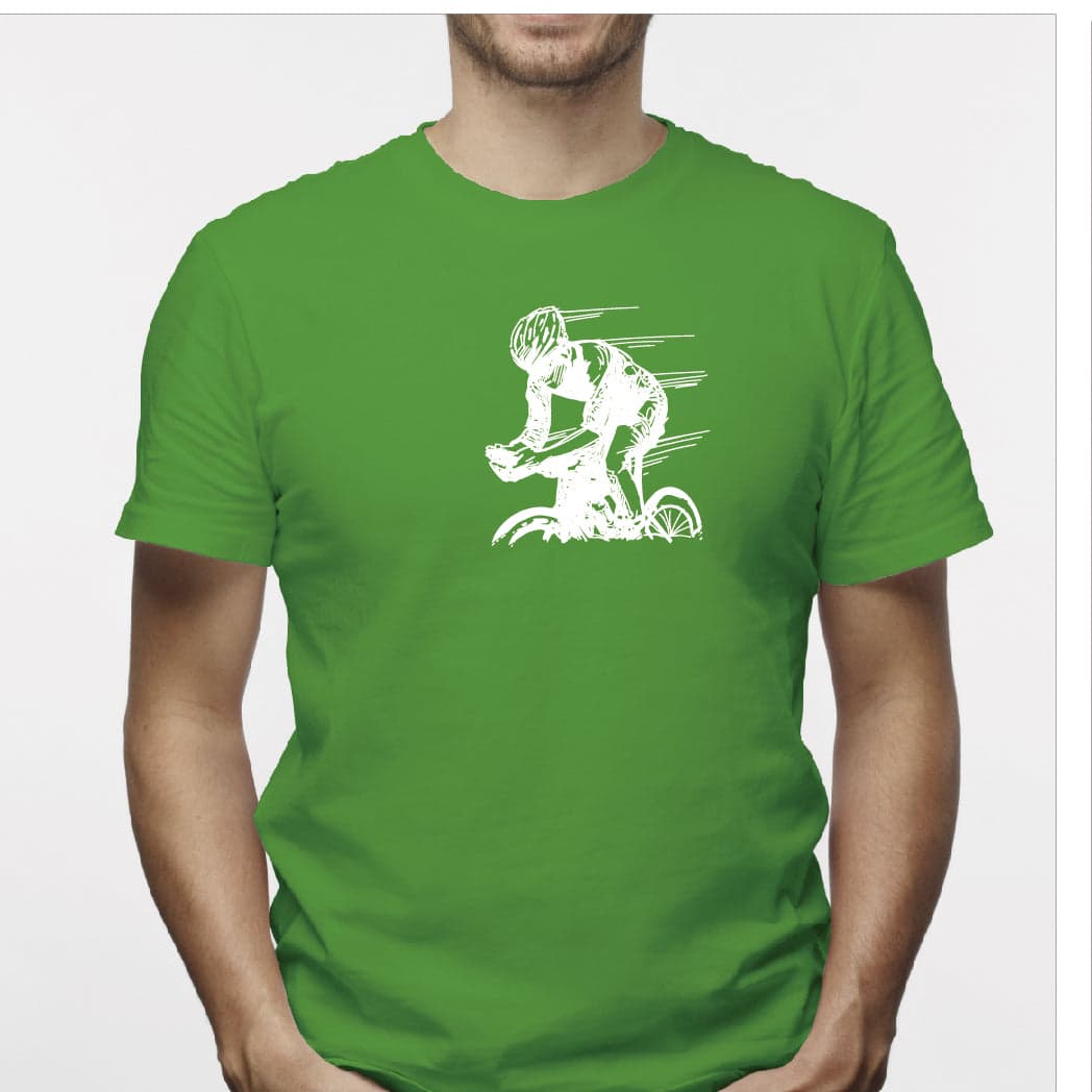 Camisa estampada para hombre  tipo T-shirt Ciclista Dibujo — foto 4