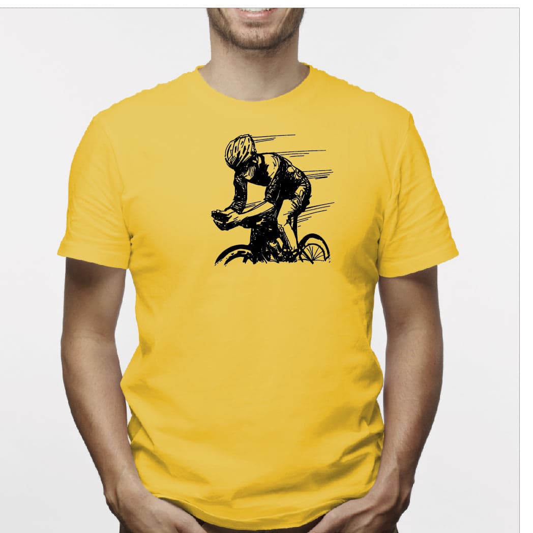Camisa estampada para hombre  tipo T-shirt Ciclista Dibujo — foto 5