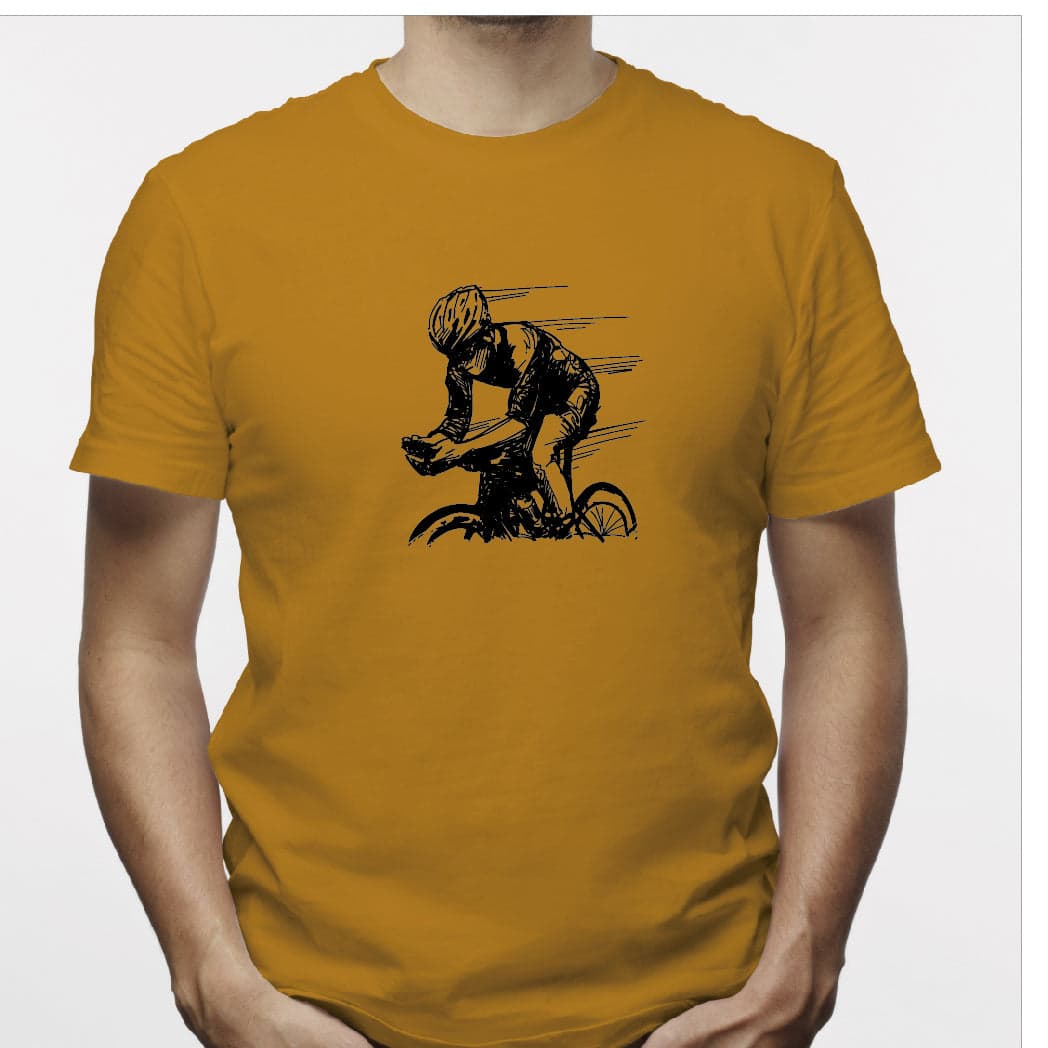 Camisa estampada para hombre  tipo T-shirt Ciclista Dibujo — foto 7