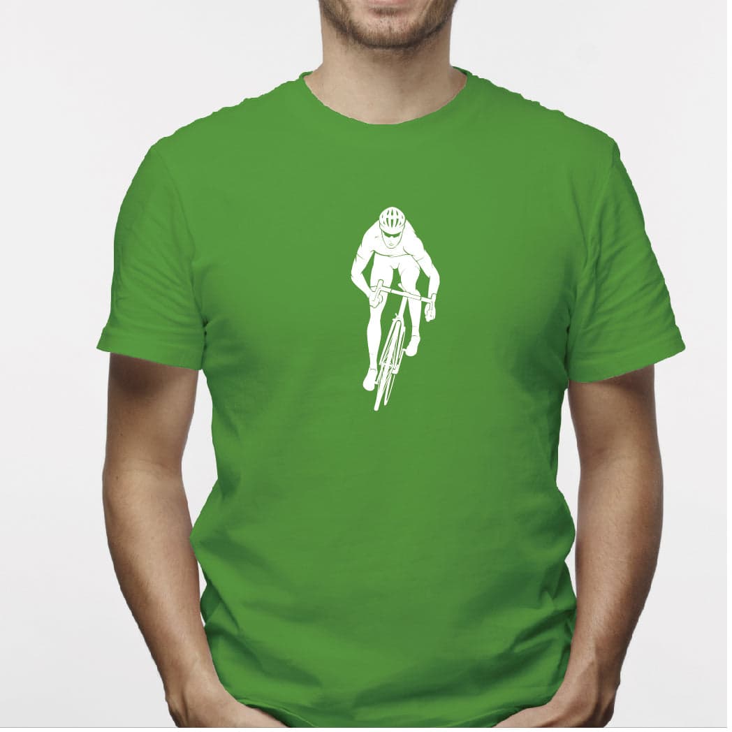 Camisa estampada para hombre  tipo T-shirt Ciclista de frente — foto 3