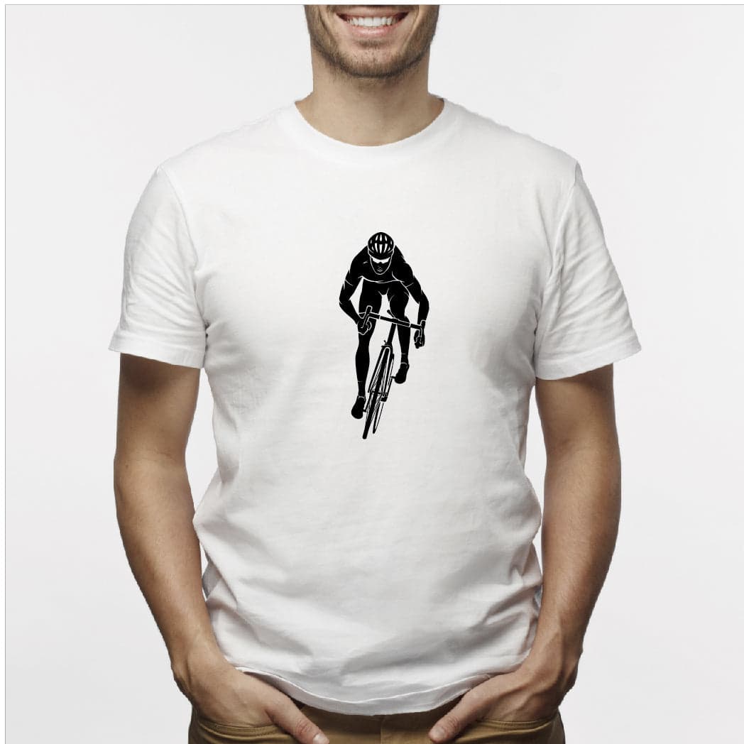 Camisa estampada para hombre  tipo T-shirt Ciclista de frente — foto 1