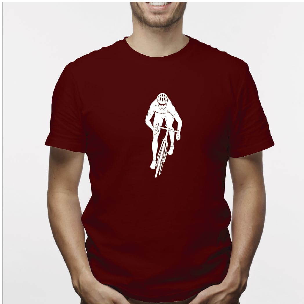 Camisa estampada para hombre  tipo T-shirt Ciclista de frente — foto 5