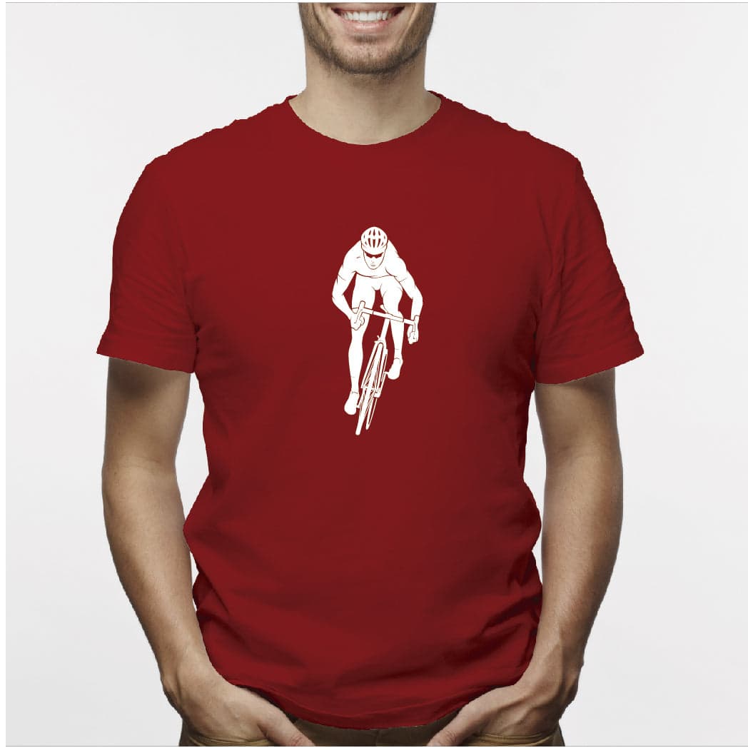 Camisa estampada para hombre  tipo T-shirt Ciclista de frente — foto 7