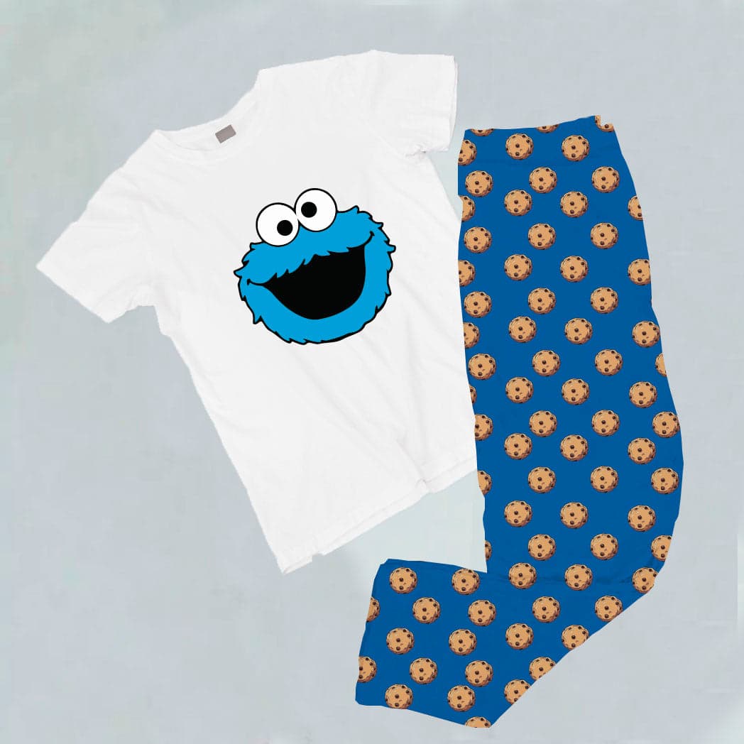 Pijama estampada de pantalón Largo MONSTRUO COME GALLETAS — foto 1