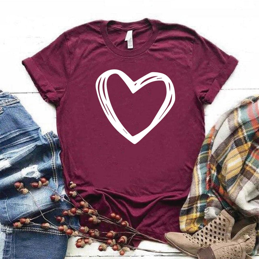 Camiseta estampada T-shirt Corazón Grande — foto 3