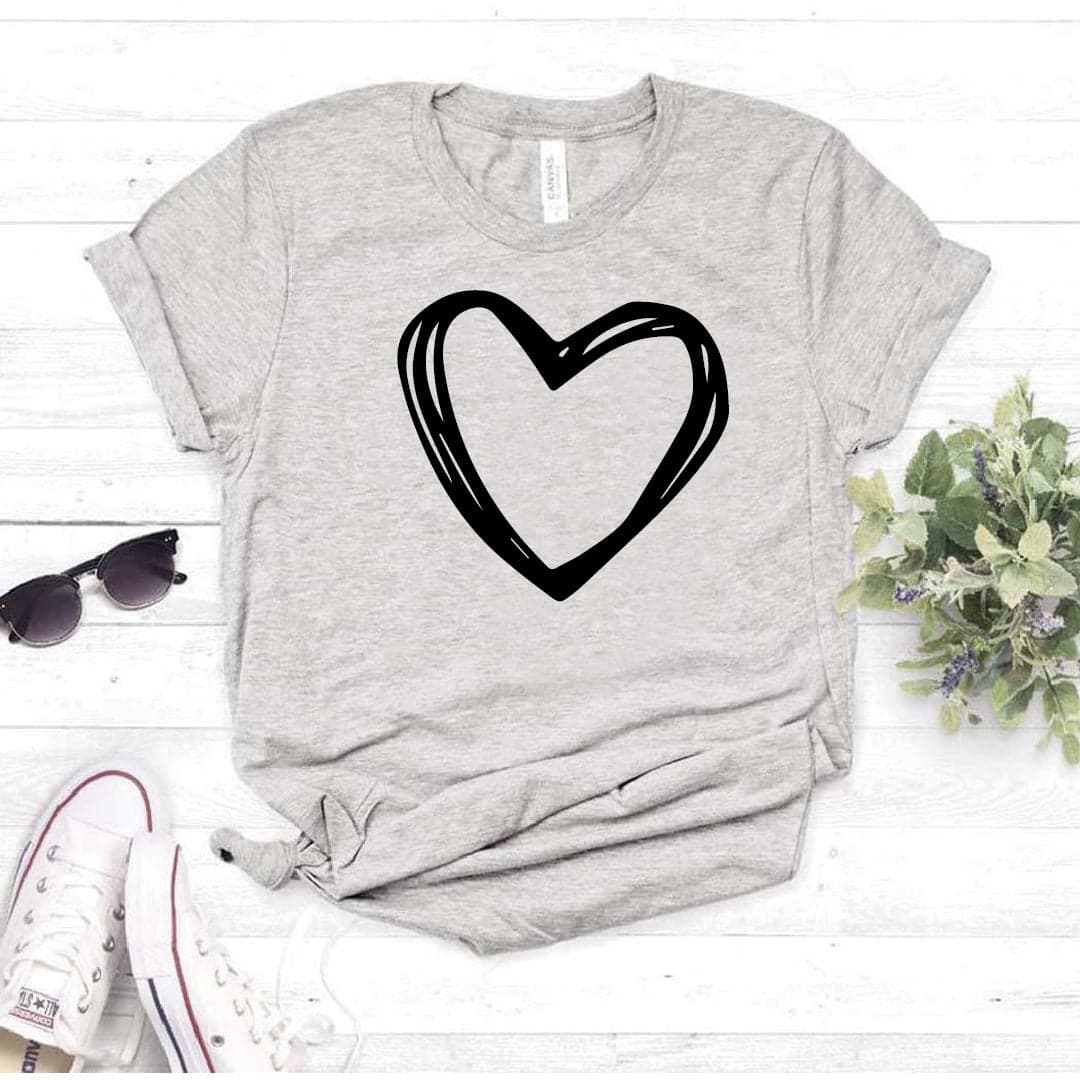 Camiseta estampada T-shirt Corazón Grande — foto 6