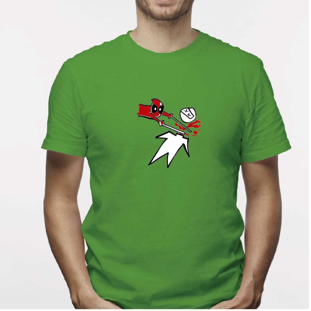 Camisa estampada para hombre  tipo T-shirt DEADPOOL DIBUJO — foto 7