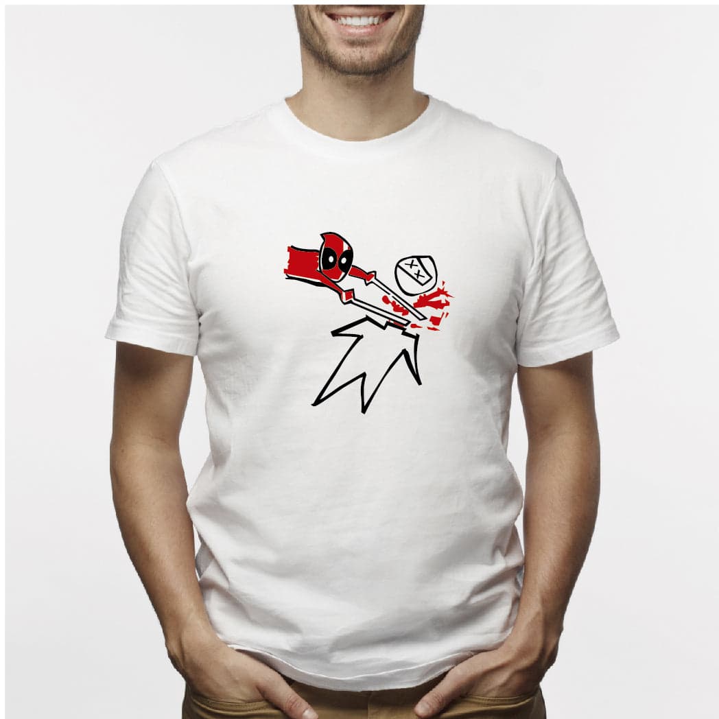 Camisa estampada para hombre  tipo T-shirt DEADPOOL DIBUJO — foto 1