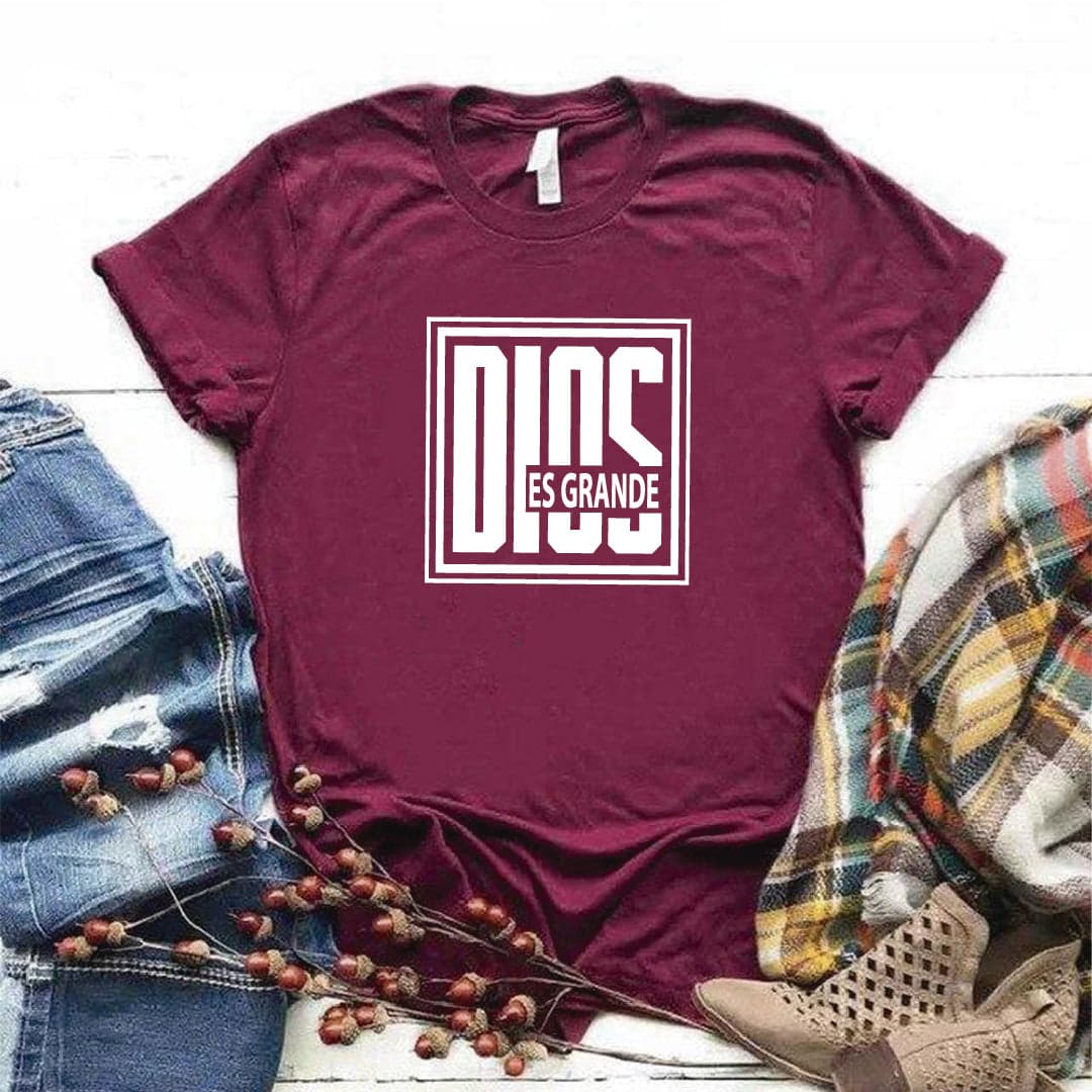 Camisa estampada tipo T- shirt Dios es Grande — foto 8
