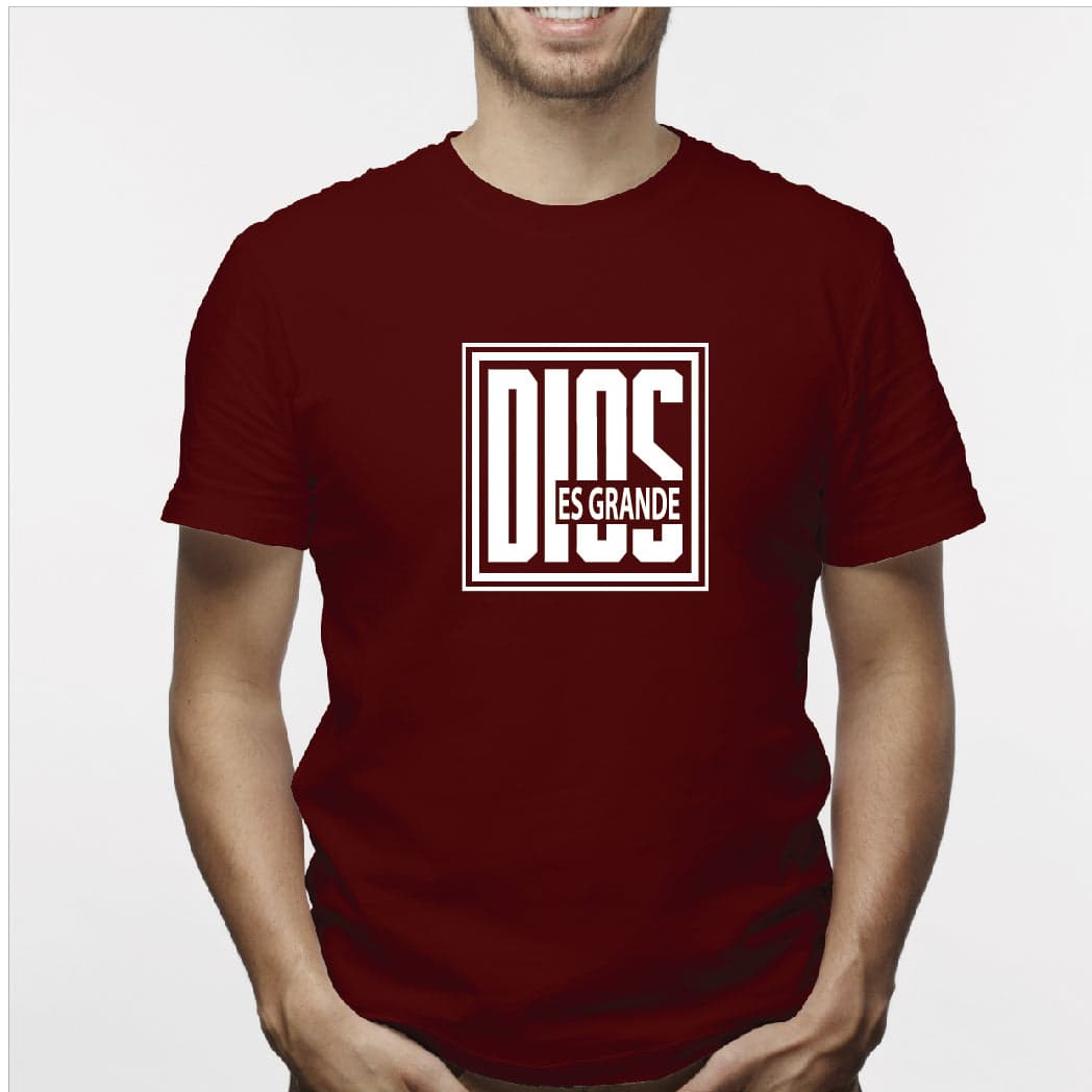 Camiseta estampada hombre T-shirt Dios es Grande — foto 5