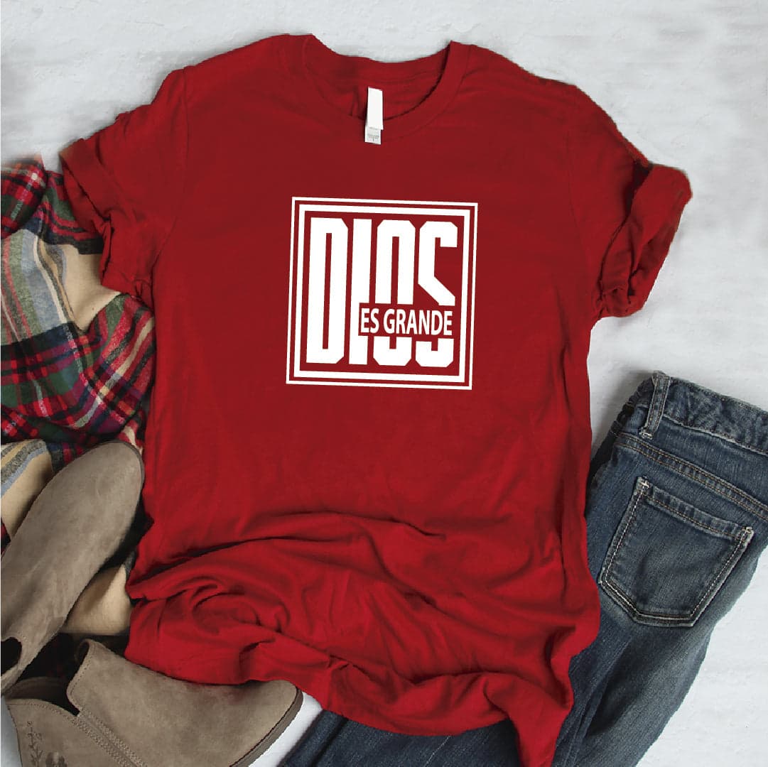 Camisa estampada tipo T- shirt Dios es Grande — foto 2