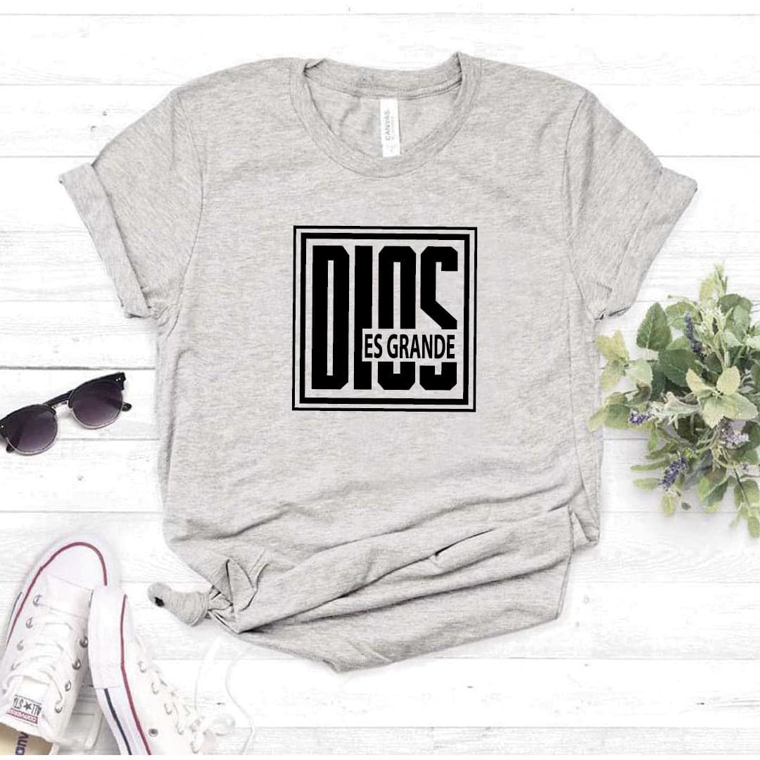 Camisa estampada tipo T- shirt Dios es Grande — foto 4