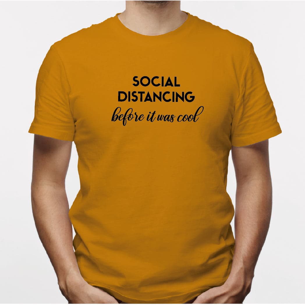 Camisa estampada para hombre  tipo T-shirt Social Distancing — foto 2