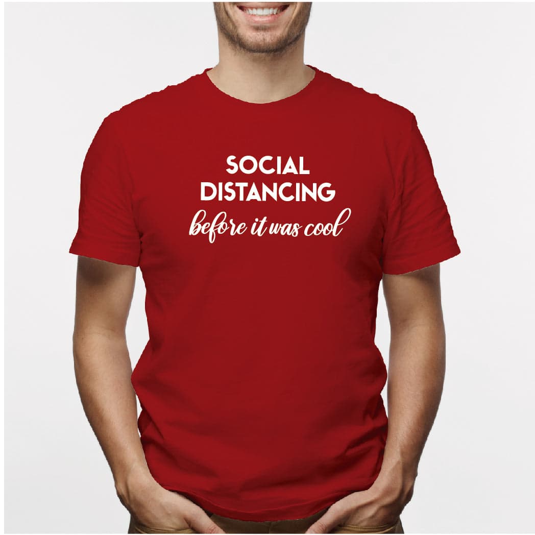 Camisa estampada para hombre  tipo T-shirt Social Distancing — foto 3