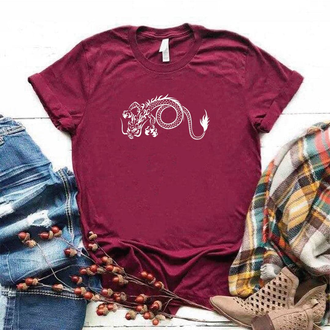 Camisa estampada tipo T- shirt Dragón chino — foto 4