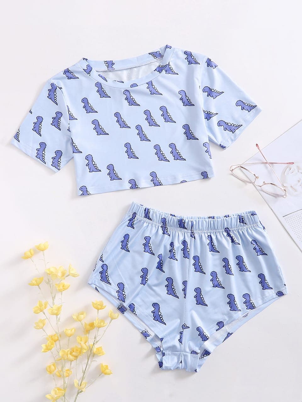 Pijama Estampada en polialgodon de Short Dino — foto 2